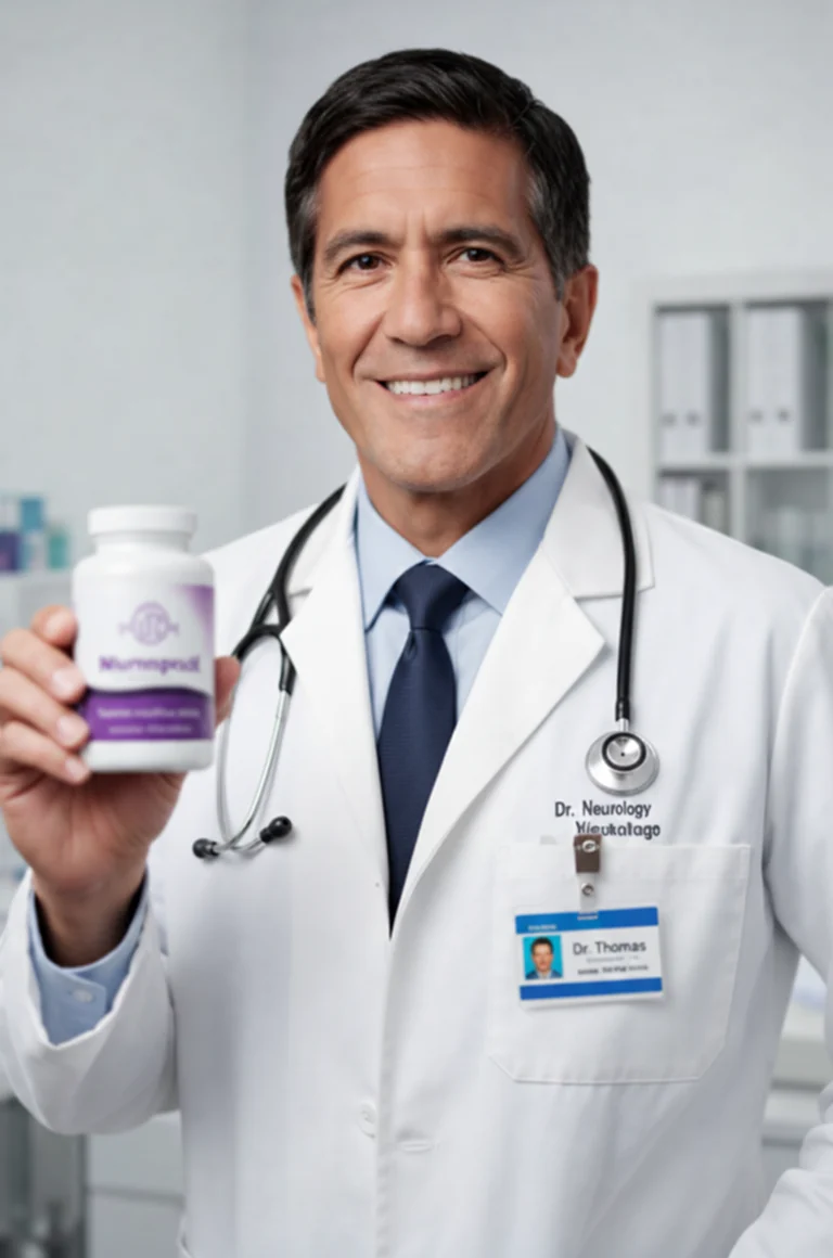 A clinician’s note beside Memopezil capsules, illustrating the label-first approach to a nootropic