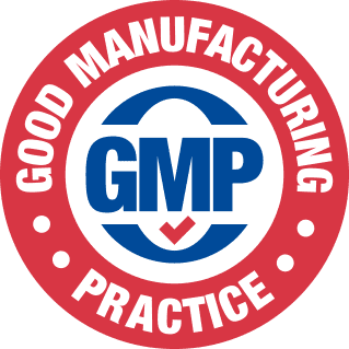 Good Manufacturing Practice certified facility badge for Memopezil