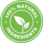 Natural ingredients leaf roundel